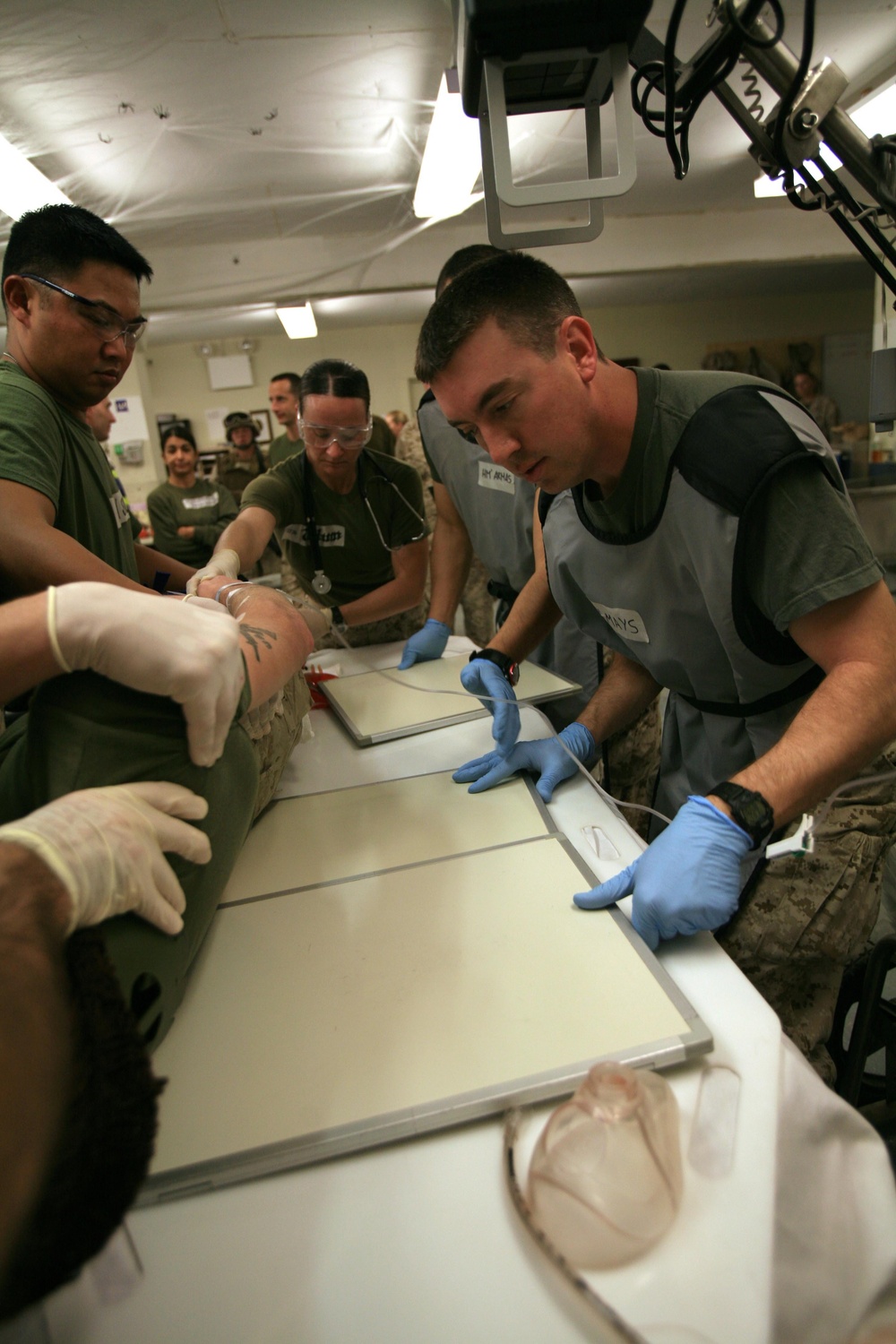 Mass casualty drill at Camp Taqaddum