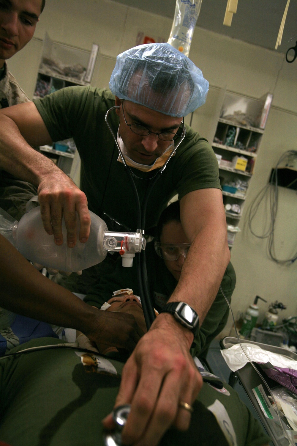 Mass casualty drill at Camp Taqaddum