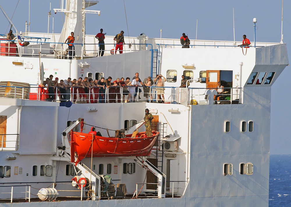 U.S. Navy Ships Monitor M/V Faina