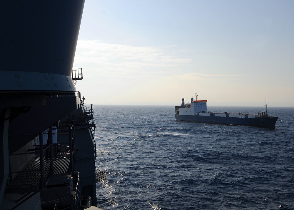 U.S. Navy Ships Monitor M/V Faina