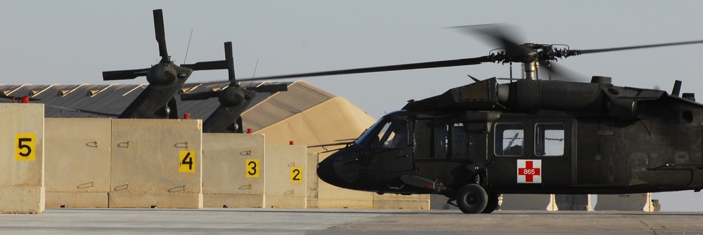 Air Ambulance out of Al Asad Air Base