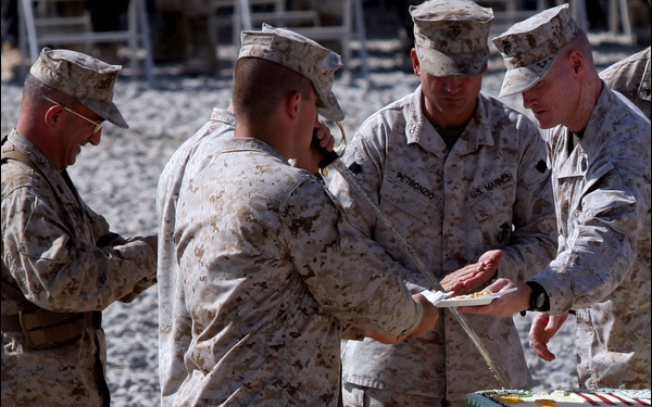 Marines celebrate 233rd Marine Corps birthday in Afghanistan