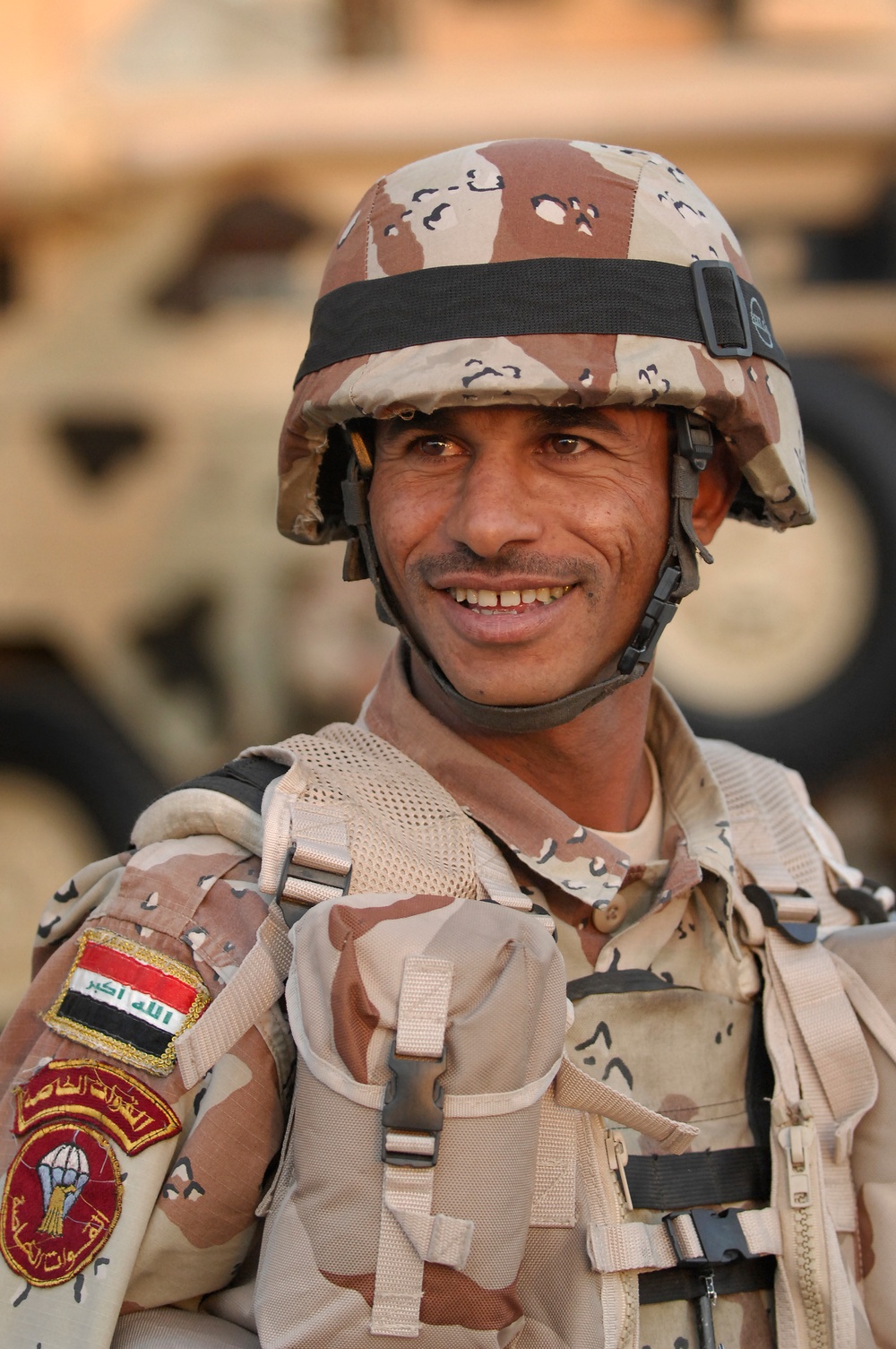 USAF Walking Patrol in Al Bayaa