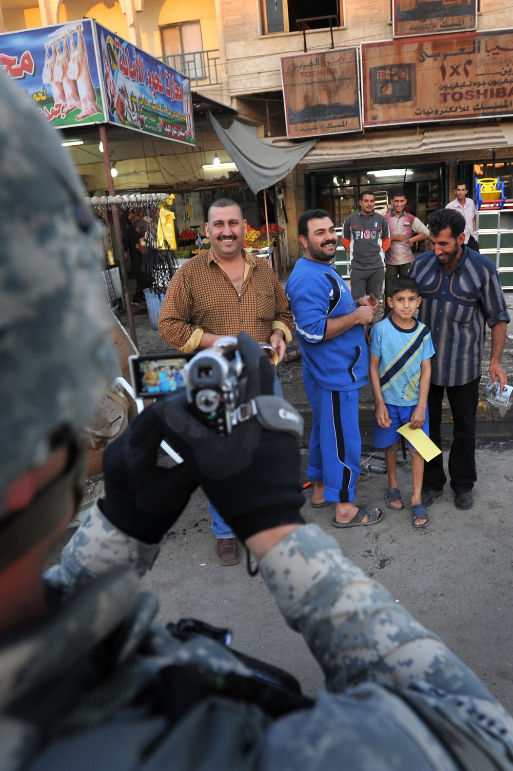 USAF Walking Patrol in Al Bayaa