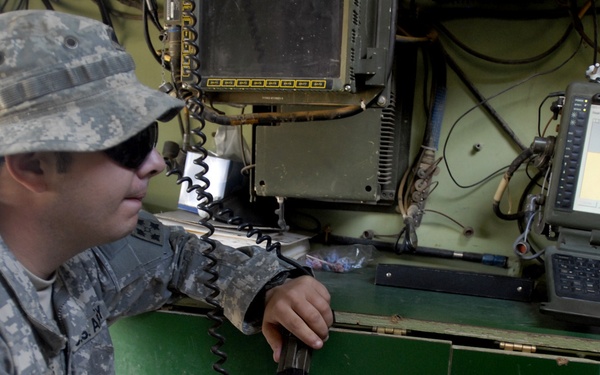 Regulars lob mortar rounds at Forward Operating Base Falcon
