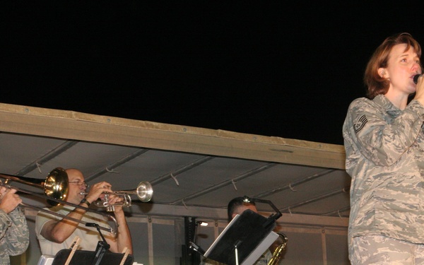 Air Force Band Entertains Fellow Service Members