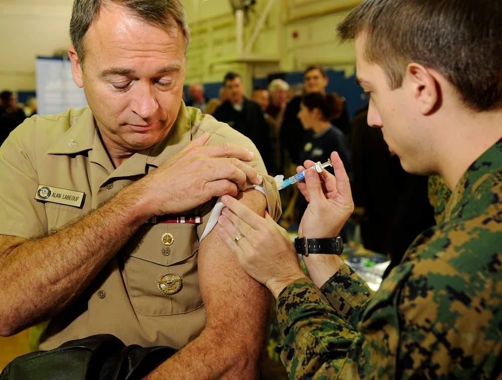 Flu Shots at Joint Forces Staff College