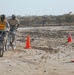 Chicago native Spc. Sergio Dixon, chaplain's assistant, 2nd Battalion, 20th Field Artillery Regiment, 41st Fires Brigade, leads his first sergeant, 1st Sgt. Donald Wilson, of Paducah, Ky., Headquarters and Headquarters Battery, 2-20 FA, in the Forward Ope