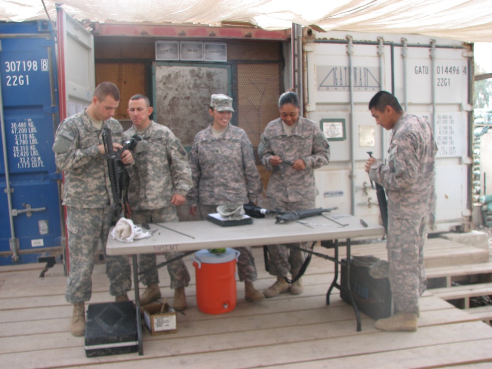 317th Maintenance Co. armament Soldiers hard at work