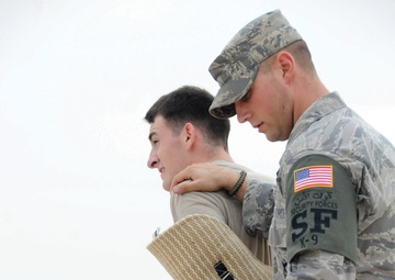 379th Expeditionary Security Forces Squadron Man-canine Duos Safeguard Lives