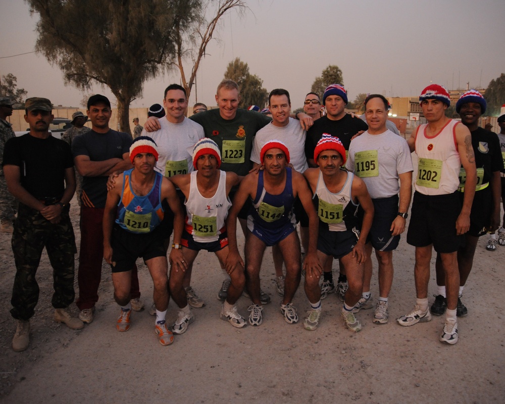 Coalition Forces Run In Honor Of Veterans