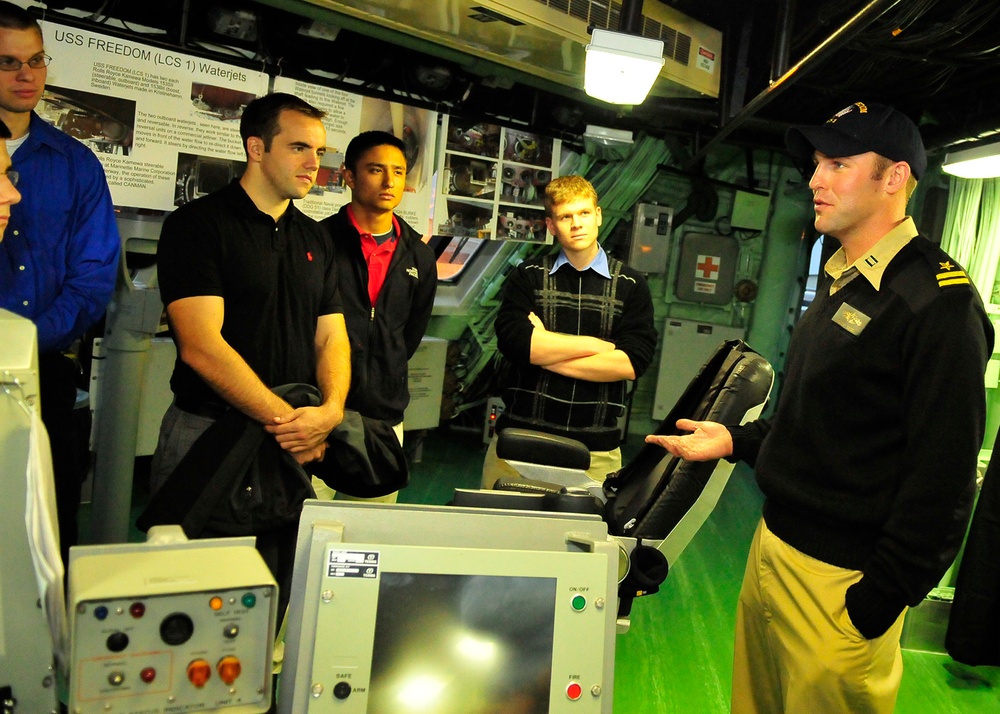 USS Freeedom makes Port Visit to Cleveland