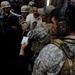 El Salvadoran army provides humanitarian aid
