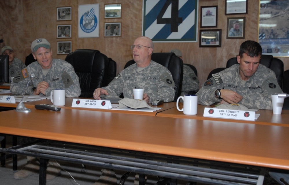 34th Infantry Division commander visits Forward Operating Base Kalsu