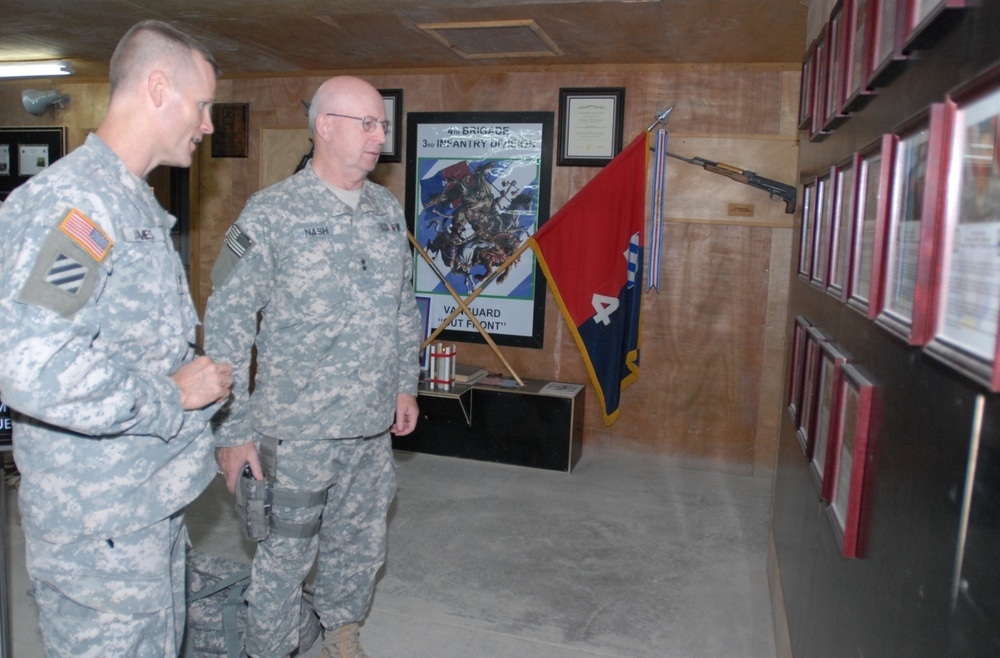 34th Infantry Division commander visits Forward Operating Base Kalsu