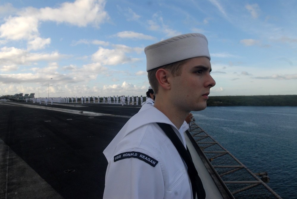 USS Ronald Reagan at Pearl Harbor