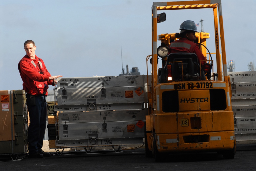 USS Ronald Reagan Weapons Department Prepares for Next Deployment