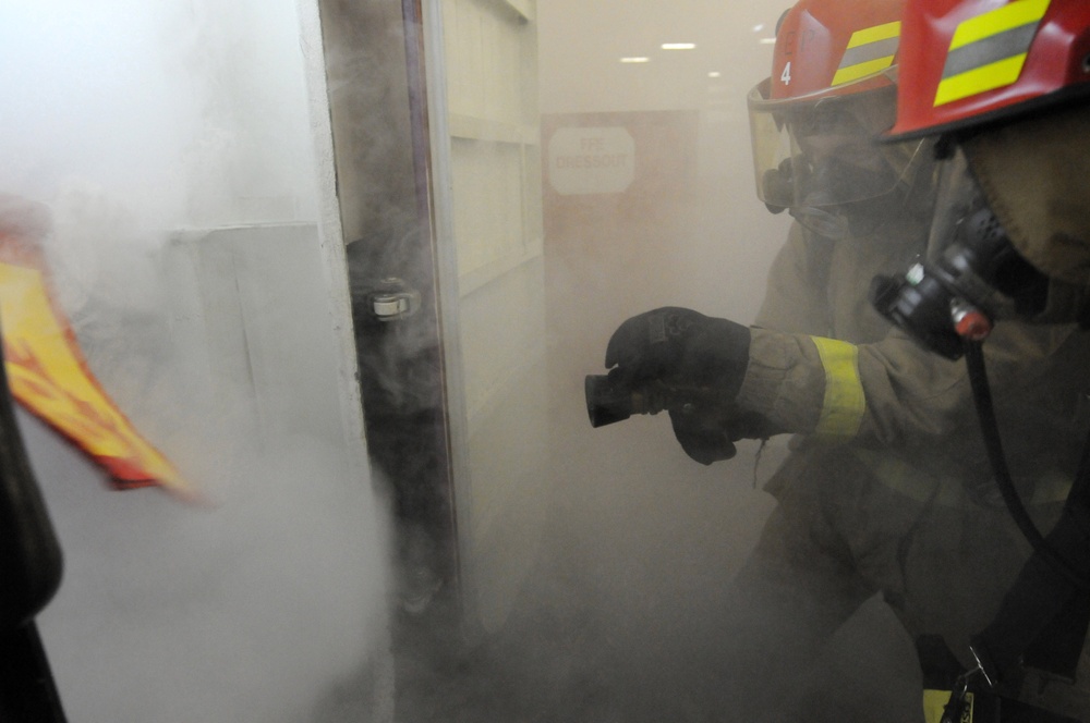 General quarters drill aboard USS Ronald Reagan