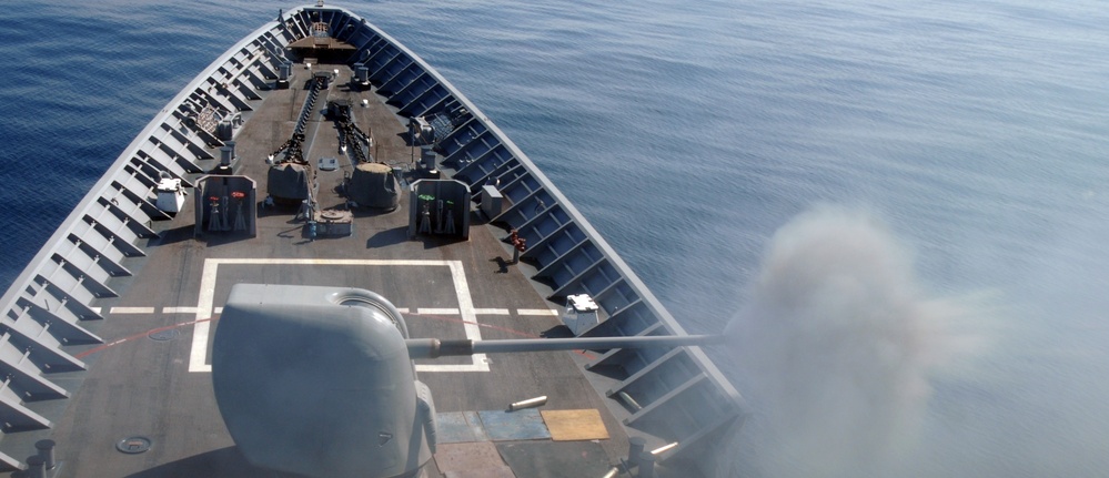 Drills, test fires aboard USS Monterey