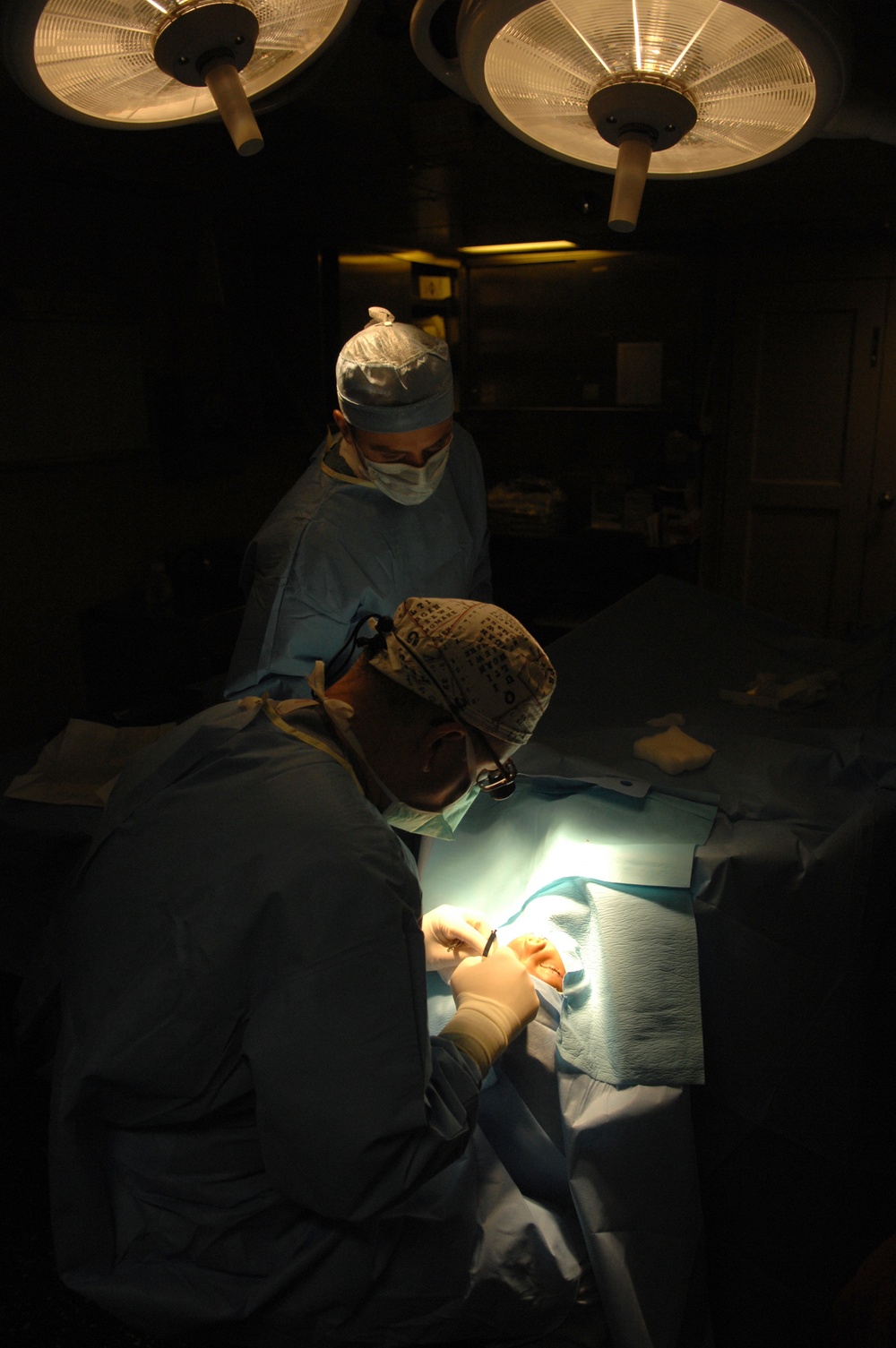 Eye work aboard the USS Kearsarge