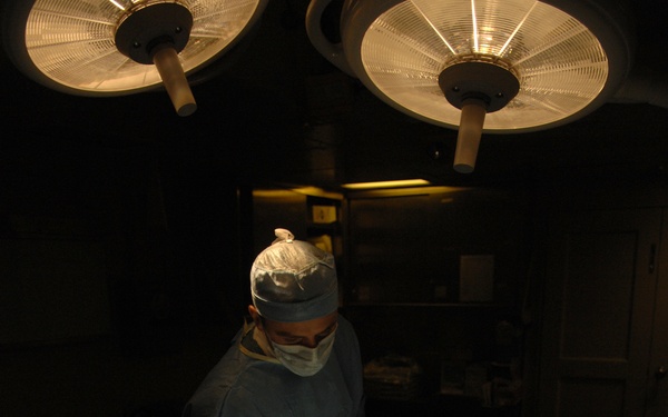 Eye work aboard the USS Kearsarge