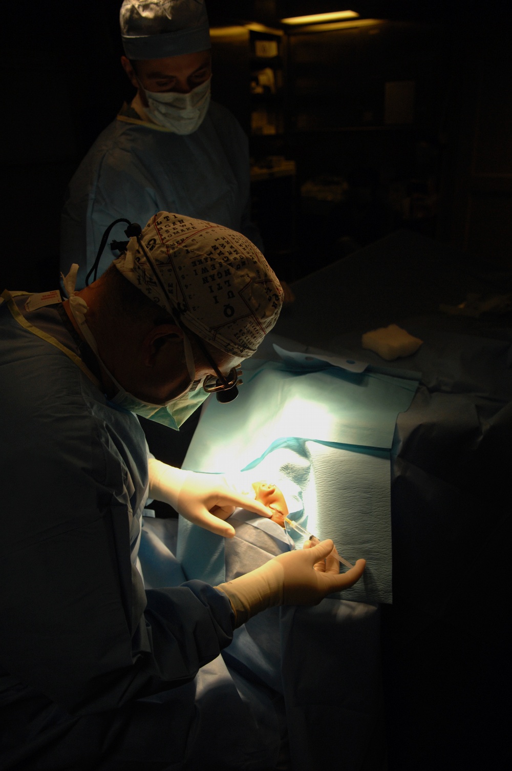 Eye work aboard the USS Kearsarge