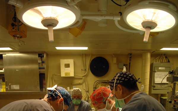 Eye work aboard the USS Kearsarge