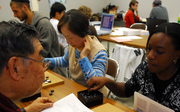 Sailor plays Igo at Japan Festival