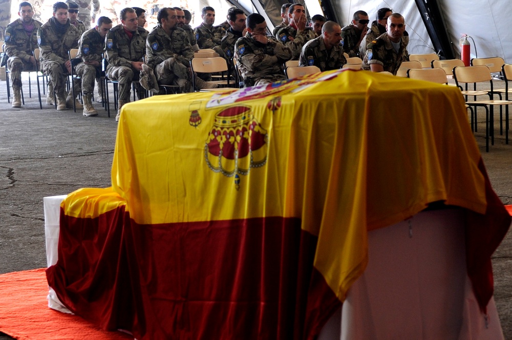 Spanish Soldier Memorial Service