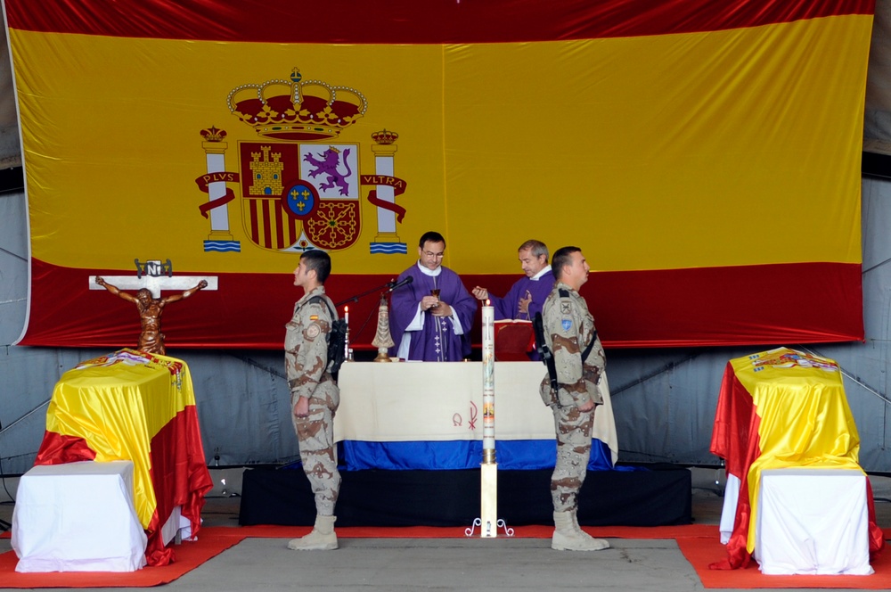 Spanish Soldier Memorial Service