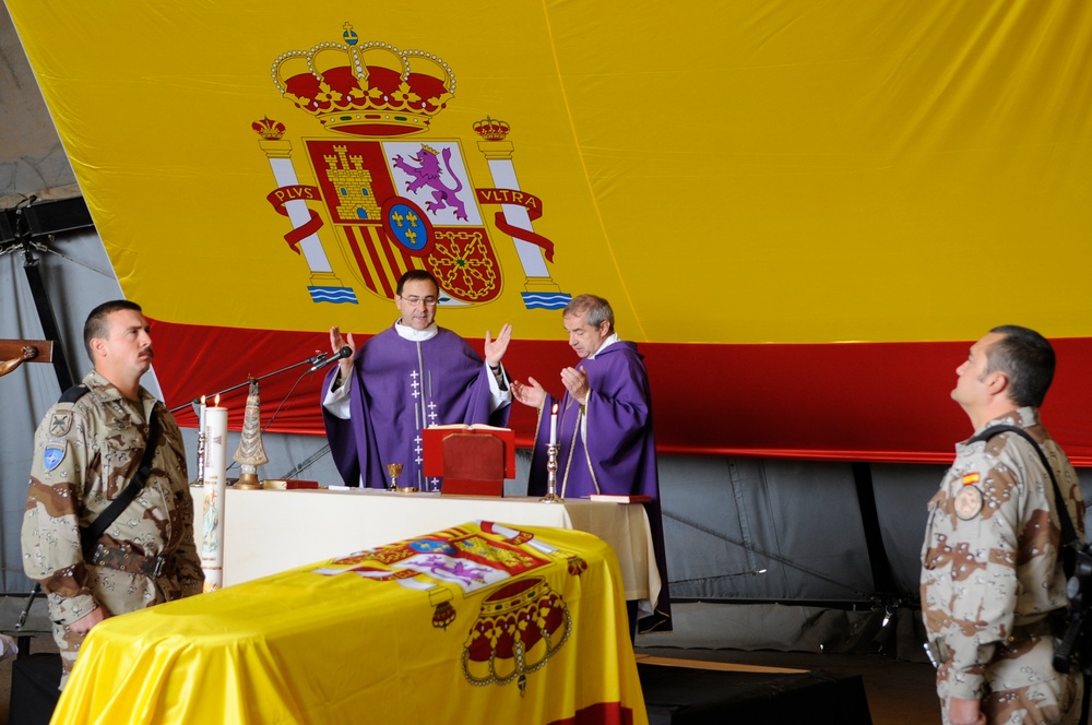 Spanish Soldier Memorial Service