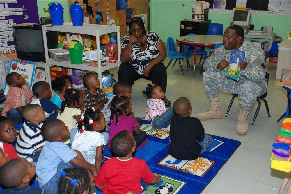 Troops make big impact on small children