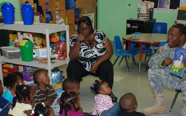 Troops make big impact on small children