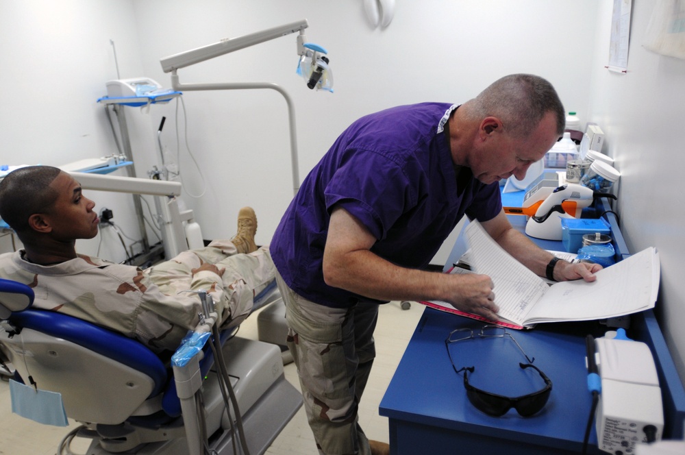 Medical work at Camp Lemonier