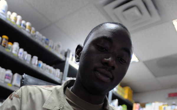 Medical work at Camp Lemonier