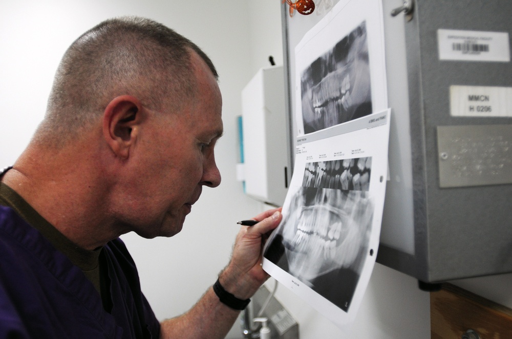 Medical work at Camp Lemonier