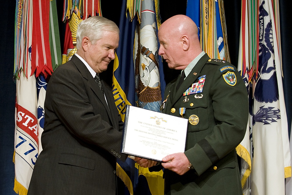 Blum's time as chief ends with medal from Secretary of Defense, praise for others