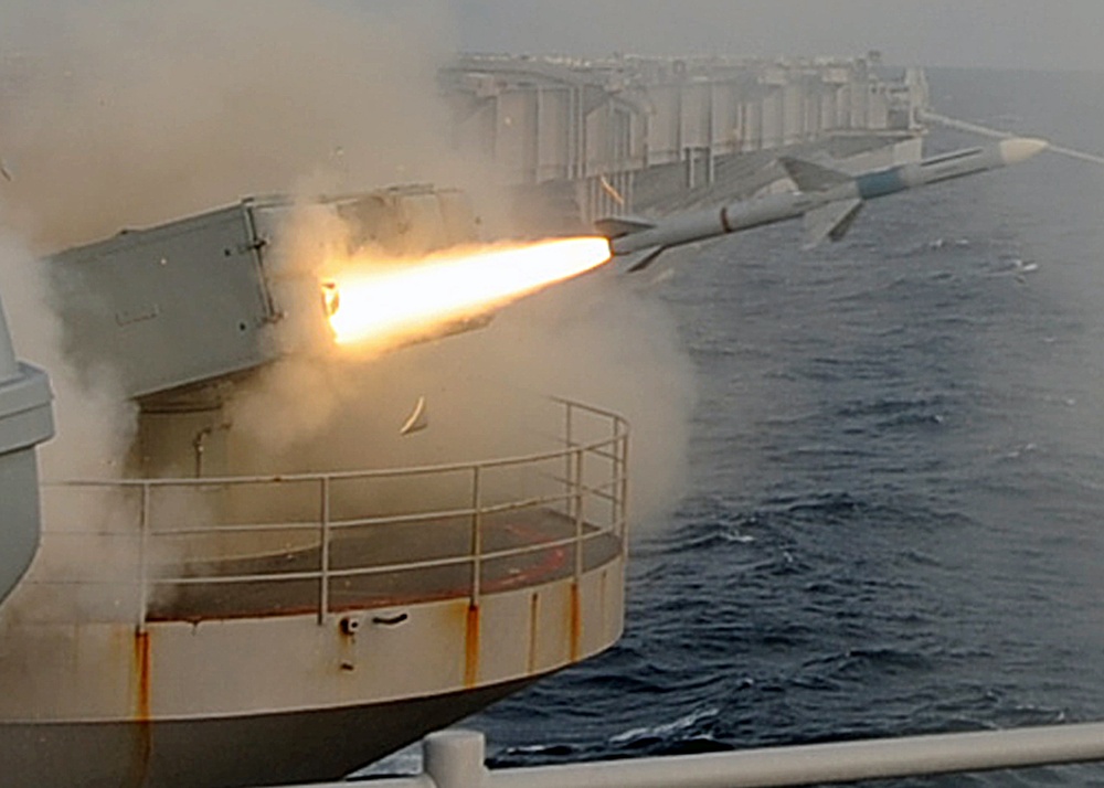 Missile on USS Dwight. D. Eisenhower