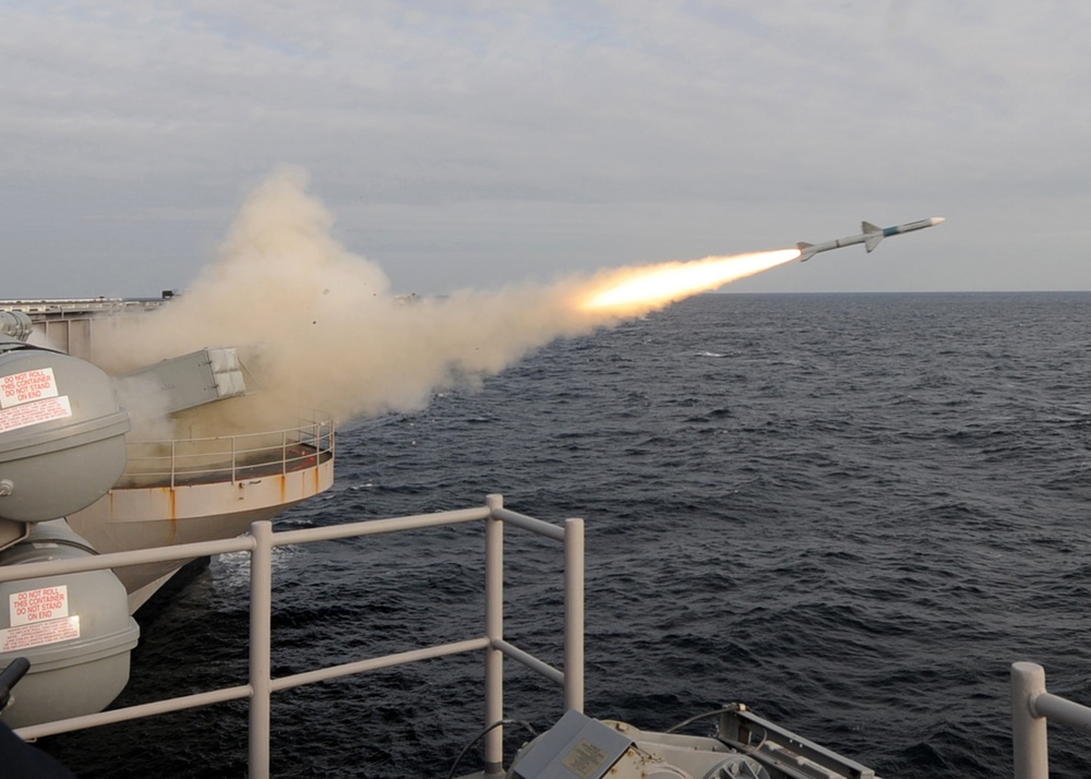 Missile on USS Dwight. D. Eisenhower