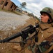 In action at Camp Shelby
