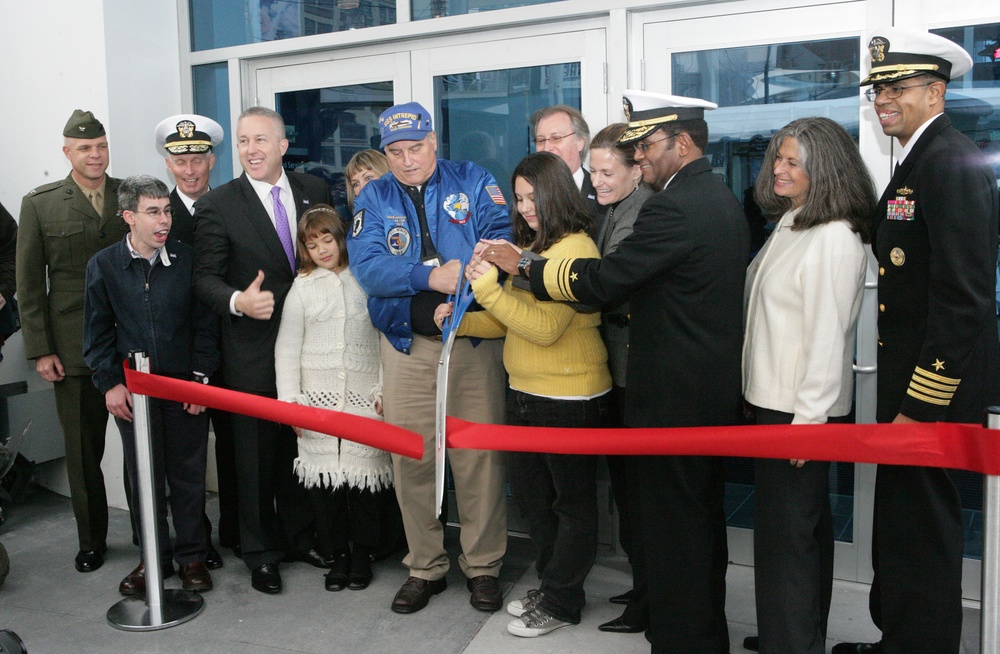 22nd Marine Expeditionary Unit, USS Bataan Members Attend Intrepid Ribbon-cutting