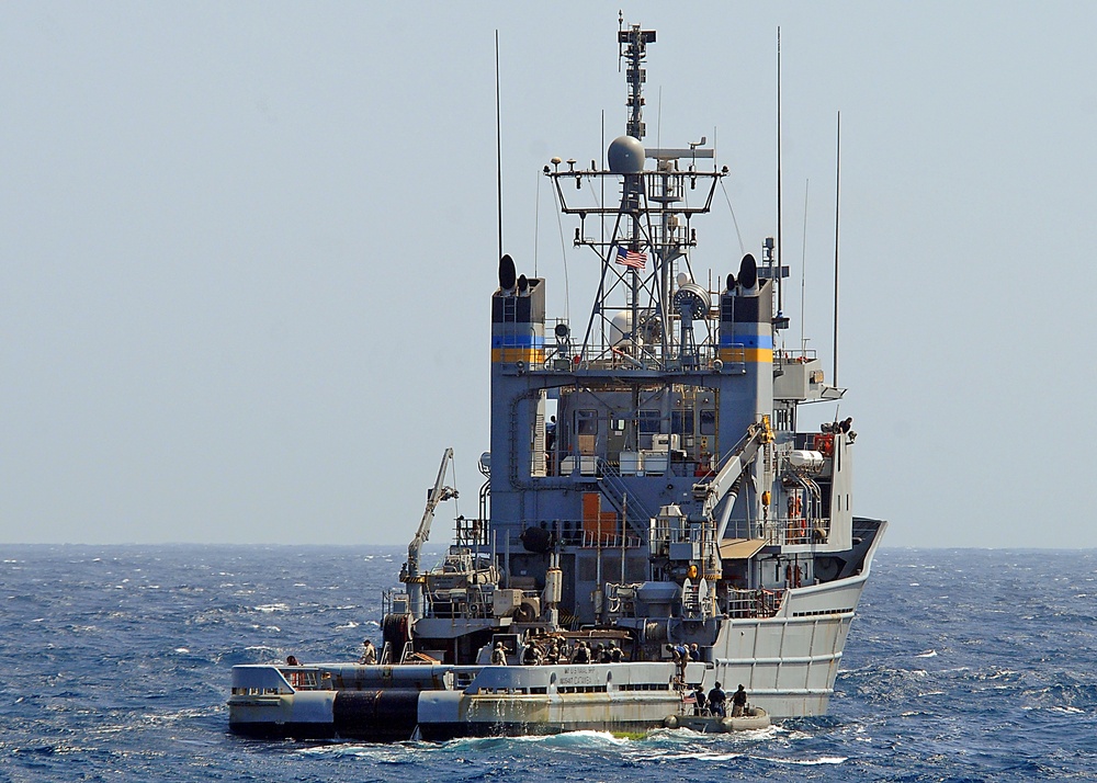 Boarding training aboard USNS Catawba