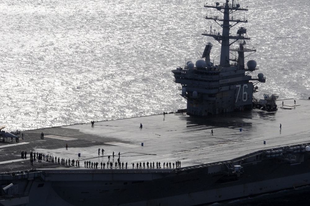 Scrub exercise concludes USS Ronald Reagan's air fly-off