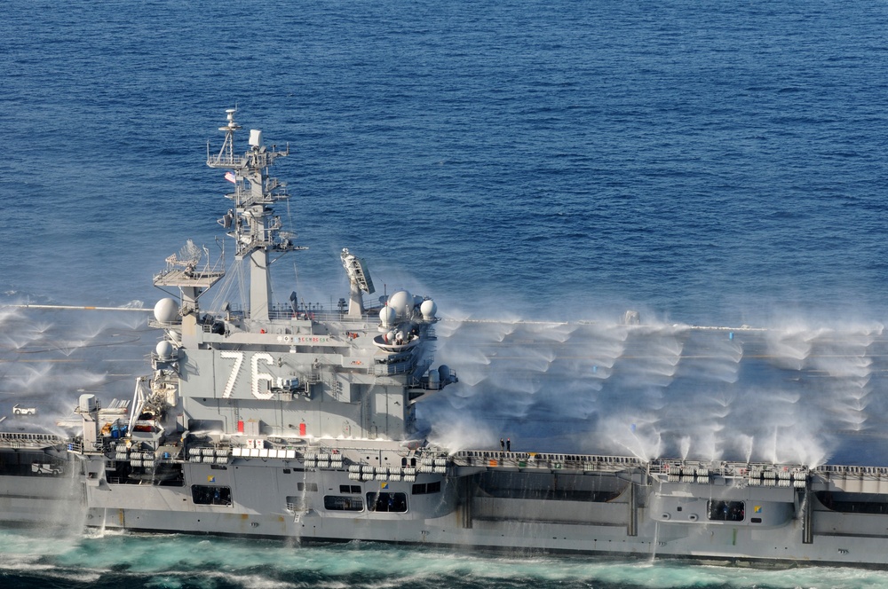 Scrub exercise concludes USS Ronald Reagan's air fly-off