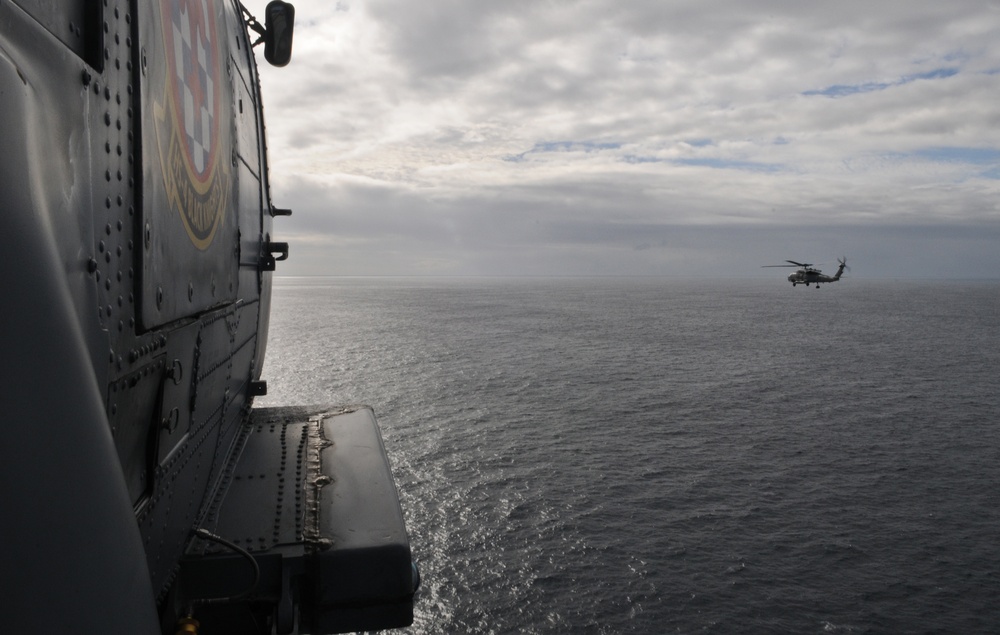 fixed-wing aircraft fly-off aboard USS Ronald Reagan