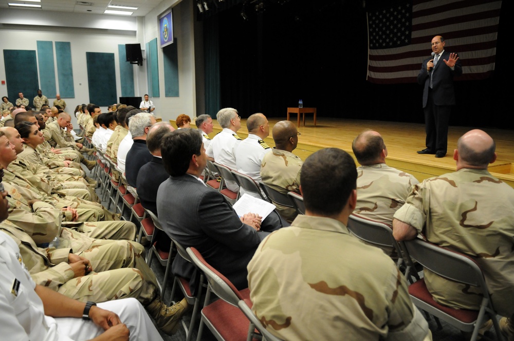 Secretary of the Navy vists Central Command area of responsibility