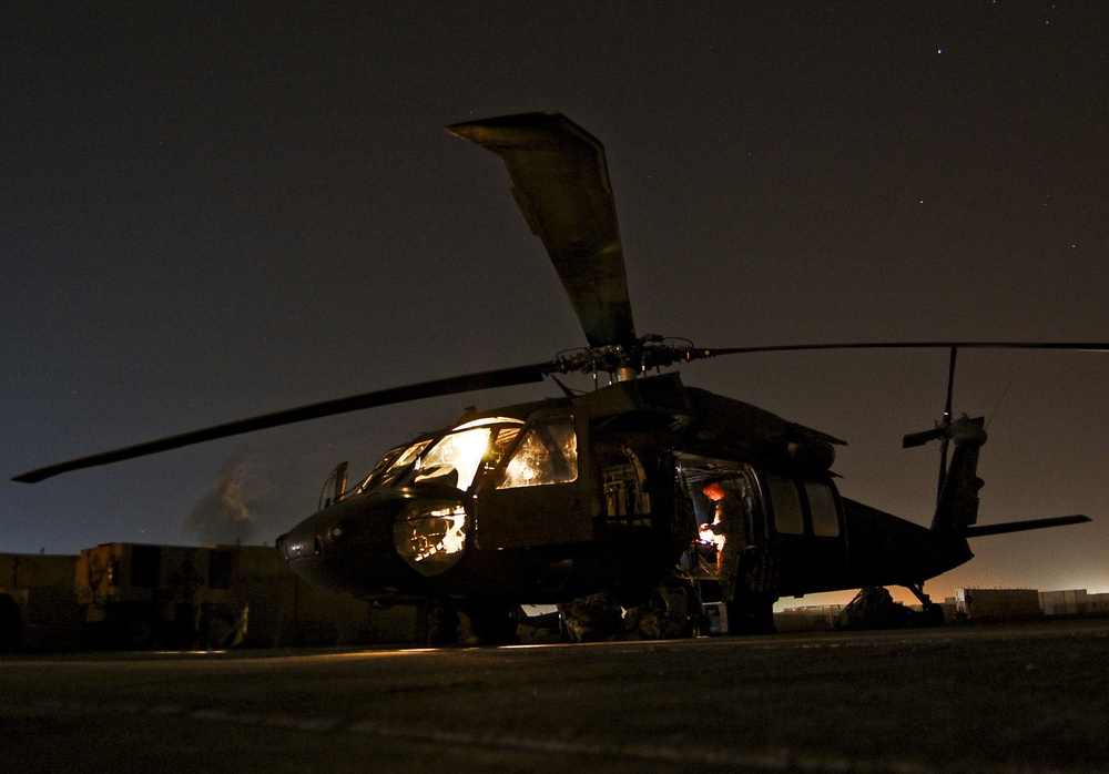 Combat Aviation Brigade Soldiers pause briefly, continue mission despite national holiday