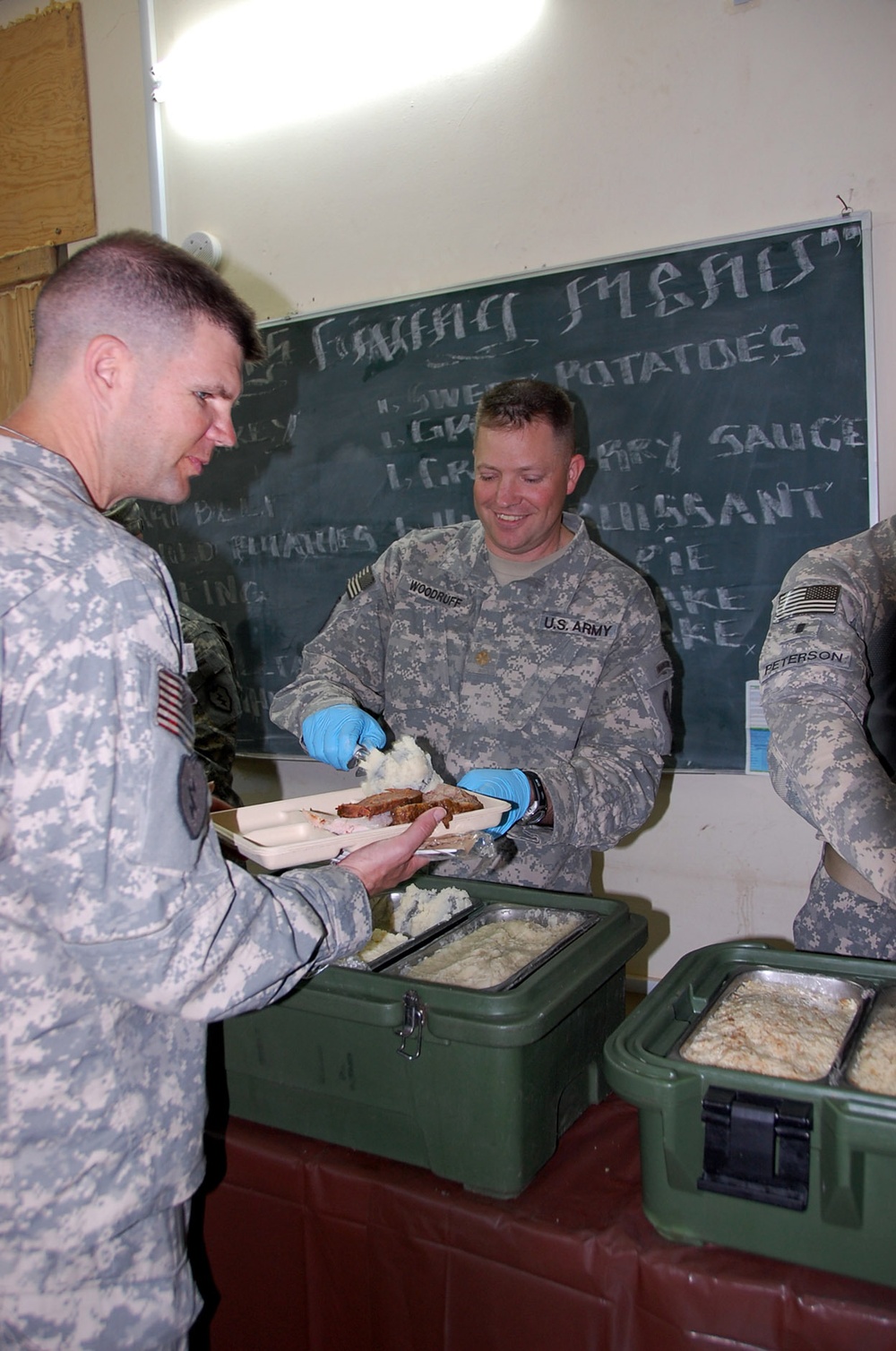 Warriors prepare feast for Thanksgiving
