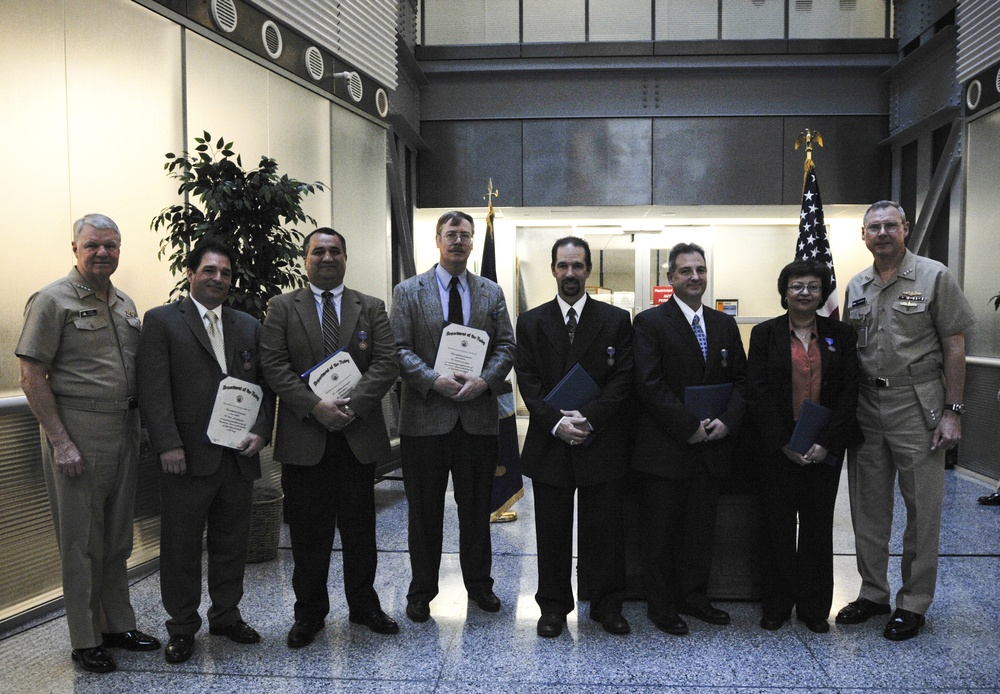 Meritorious Civilian Service Award recipients