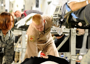 Contingency Aeromedical Staging Facility Airmen Move Warriors Out of Theater